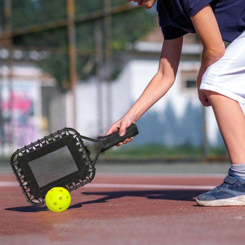 Multiple Surfaces Pickleballs Practice Net Features Antislip Grip and Scientific Weight Distribution For Coaches