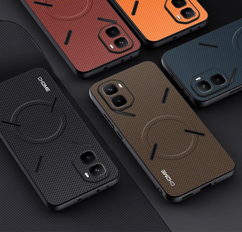 Für Infinix GT 50 Pro Infinix GT50Pro Auto-Magnet-Halter Handyhülle Für Infinix GT 50Pro Silikon Vollschutz-Rückabdeckung