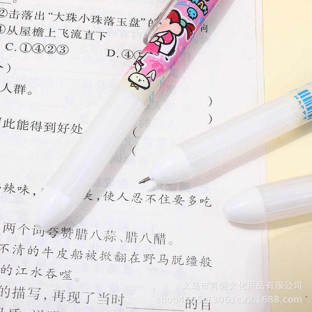 Crayon Shin-chan Quick-Dry Cartoon Click Pen for Students