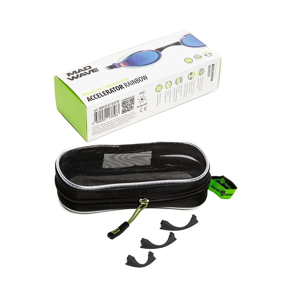 Madwave Children's Swimming Goggles Junior Mirror Accelerator Rainbow