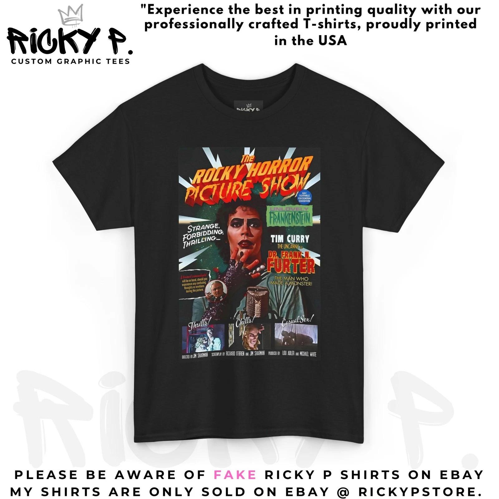 Ricky P The Rocky Horror Picture Show 100% Cotton T-shirt Mens Tees Top By Ricky P Unisex Heavy Cotton M