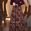 Hot Selling Women's Mid-Length High Waist Printed Skirt - Versatile and Stylish Q374