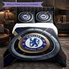 Set Biancheria da Letto Chelsea FC Modello 3 Pezzi Morbida Copripiumino in Microfibra con Federe per Camera da Letto