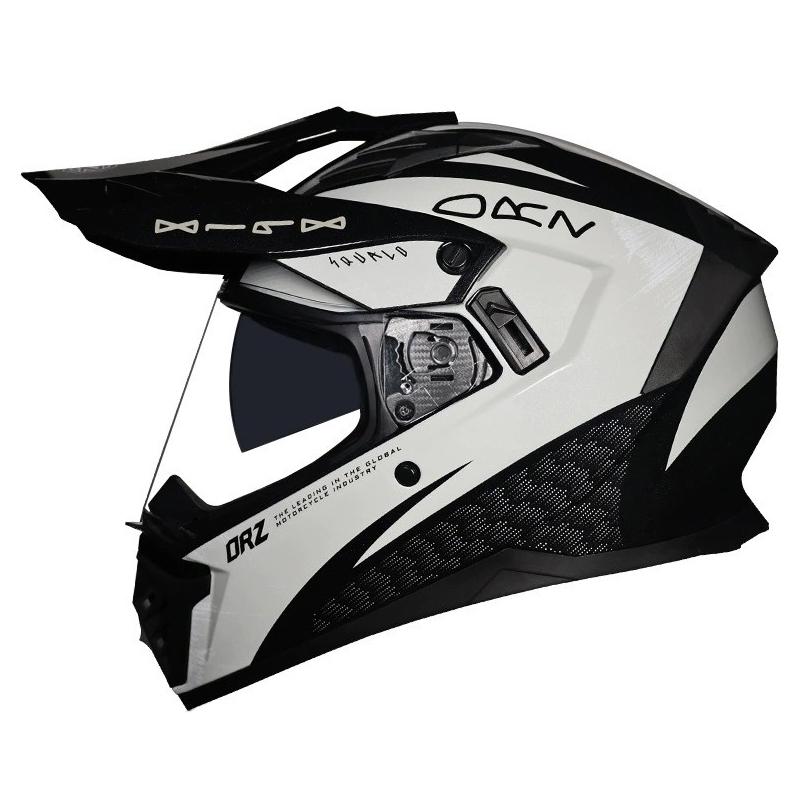 Adult Full Motorcycle Helmet Dual Lens Motocross Off Road Helmet Dirt Bike Racing Capacete Dirtbike Downhill AM DH Cross Helmet