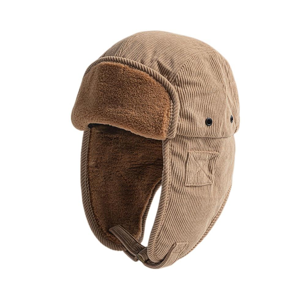 Windproof Snow Cap Warm Winter Ski Cap Retro Lei Feng Hat  Men Women