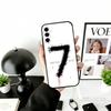 S-Seven Phone Case For Samsung Galaxy A73,A72,A71,A70,A53,A52,A51,Soft Silicone Black Cover
