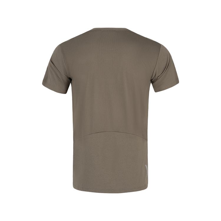 Asics Sports Lifestyle Series Moisture Wicking Quick Dry Running Short Sleeve T-Shirt Men Tops Dark-Brown 2031F138-250