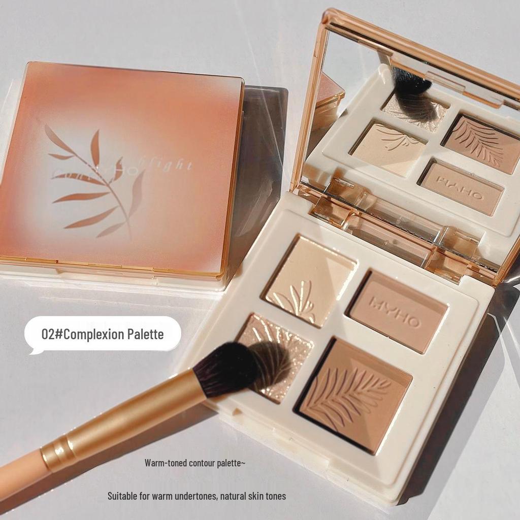 Nana's Four-Color Contouring & Highlighting Palette: Multi-functional Matte Face Brightener & Shadow Combo.