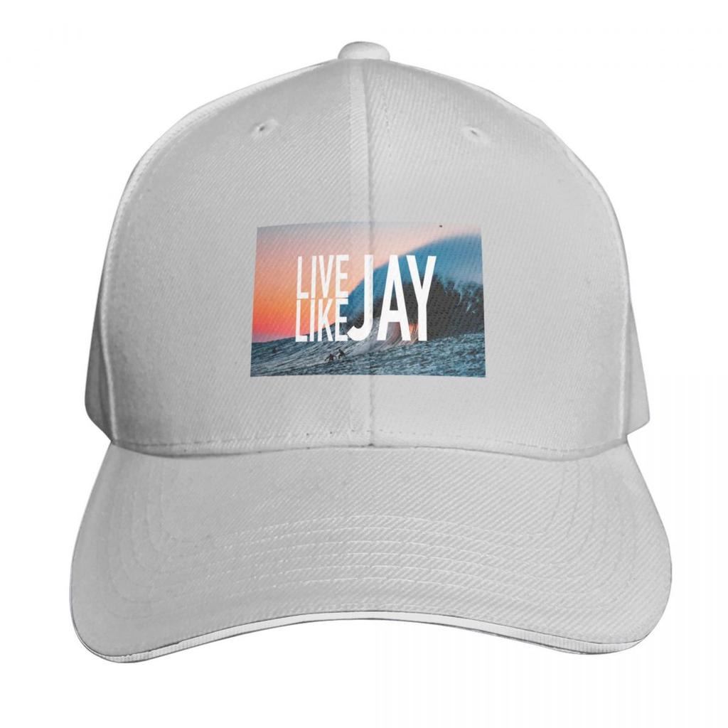 Live Like Jay Baseball Cap Snapback Flat Bill Strapback Dad Hat Six Panel Structured Crown