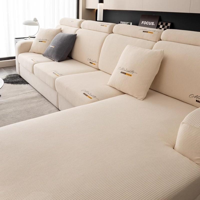 Sofa-Set Guard L-Form Tagesbett Sitzbereich Abdeckungen Guard Komplett-Inklusiv Allzweck Schutzhülle Ideal Für Ganzjährig Weicher Cord Stretchy Backrest-S 1pc