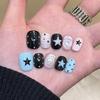 ins wind sweet cool cat eye hand-painted pure hand-worn nail advanced whitening boutique nail art fake nail patch