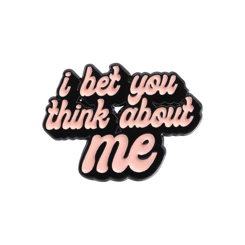 Letter Creative Colorful Brooches For Fashionable Decoration And Personal Flair