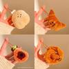 Food Series Plush Hamburger Keychain With Soft Short Pile For Girls And Teens