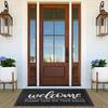 Welcome Door Mat Funny Front Door Mat Outside Indoor Entrance 30 x17.5 Inch Non Slip Floor Doormat Easy to Clean Christmas Black Doormat for Entry