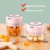 Electric Mini Garlic Chopper,100/250ML Food Chopper Garlic Mincer USB Garlic Chopper,Chili Chopper,Portable Small Food Processor