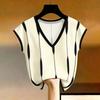Summer New Style Fashionable Versatile Business Casual V-neck Short-sleeved T-shirt for Women