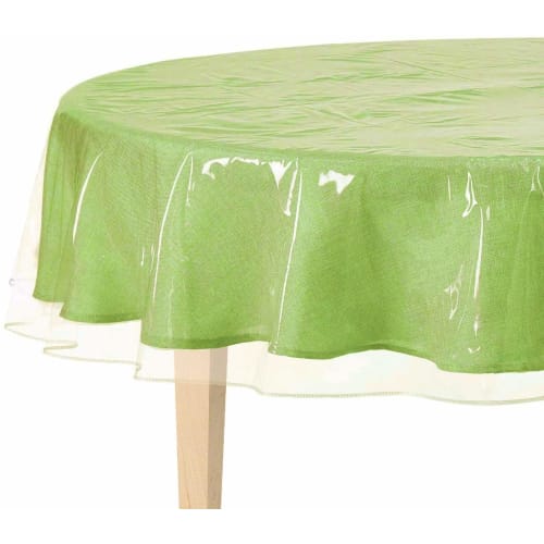 BNYD Clear Plastic Tablecloth Protector Tablecloth Vinyl (60" Round)