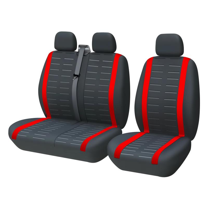 2+1 pokrowce na siedzenia samochodowe, oddychające poliestrowe ochraniacze na siedzenia samochodowe - pasujące do większości samochodów, ciężarówek, vanów, SUV-ów i wnętrz samochodowych