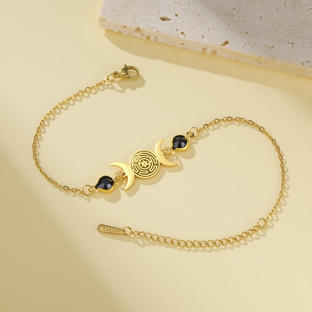 Hekate Armband Dreifache Mondgöttin Schutzarmbänder Für Frauen Hekate Mythologie Pagan Amulett Mondstein Schmuck Geschenke