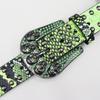 Cintura Unisex Y2K Teschio Strass con Borchie e Decorazioni Effetto Pelle di Serpente