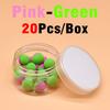20Pcs/Box Carp Fishing Lures Pop up Boilies Baits Foam Ball Ronnie Rig Method Fishing Lures Hair Rig for Carp Fishing