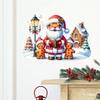 Removable Santa Gingerbread Man Wall Sticker for Living Room, Bedroom, or Glass Windows SD94