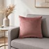 Einfarbige Samt-Kissenhülle, Weiche Plüsch-Kissenhülle, 17,7 x 17,7 Zoll Glatte Samt-Kissenbezug für Sofa, Bett, Büro, Gemütliche Wohnkultur