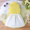 Baby Girls Sleeveless Collared Dress with Pleated Ruffle Accent, Stylish Party Outfit