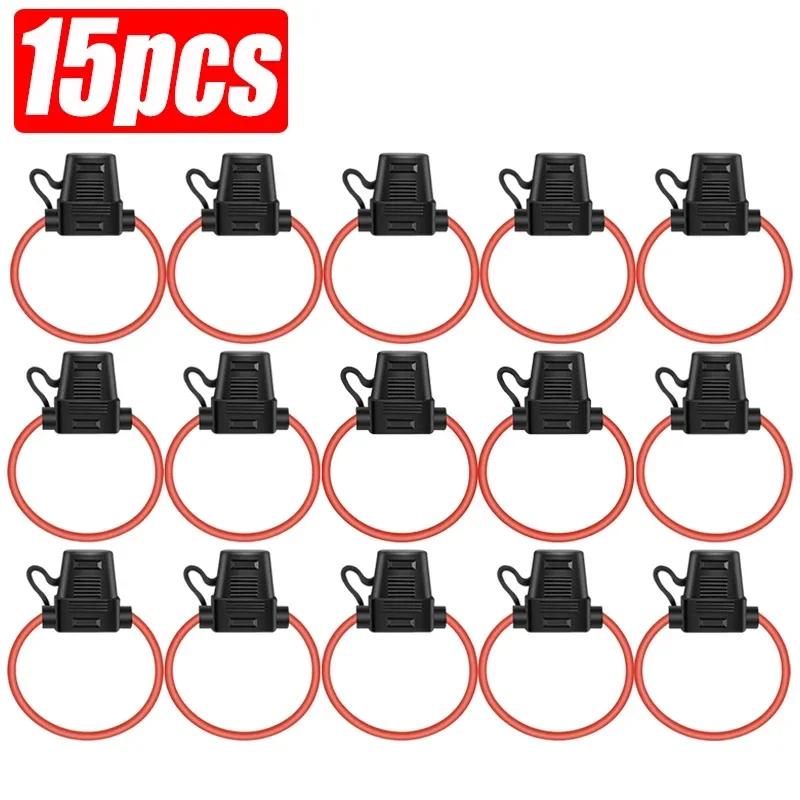 5/10/15Pcs Car Mini Blade Adapter Fuse Holder In Line Splash-proof for 12V 30A Wire Cutoff Switch Socket Damp Proof Splash