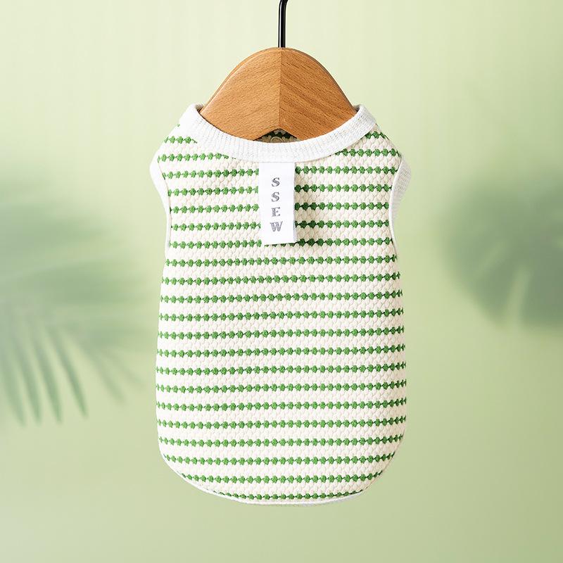 Spring and Summer Thin Breathable Teddy Bigbear Small and Medium Dogs Traction Pet Vest Cat Dog Clothes