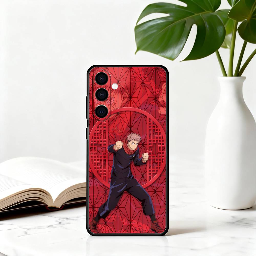 

Jujut-su Y-Yuji I-Itadori-YI K-Kaisen Phone Case Black Silicone Soft For Samsung Galaxy A73,A72,A71,A70,A53,A52,A51 Samsung a71 5g