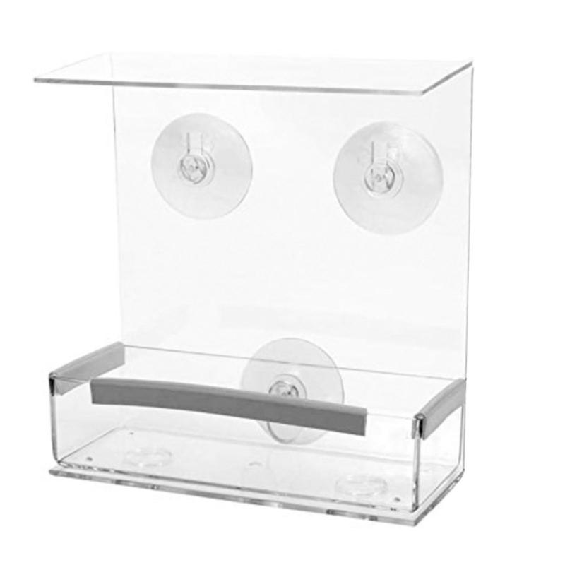 

Акриловые кормушки для домашних птиц, поддоны для семян для неразлучников, зябликов, канареек, хомяков, кормушки для домашней птицы, контейнеры для кормления семенами белый