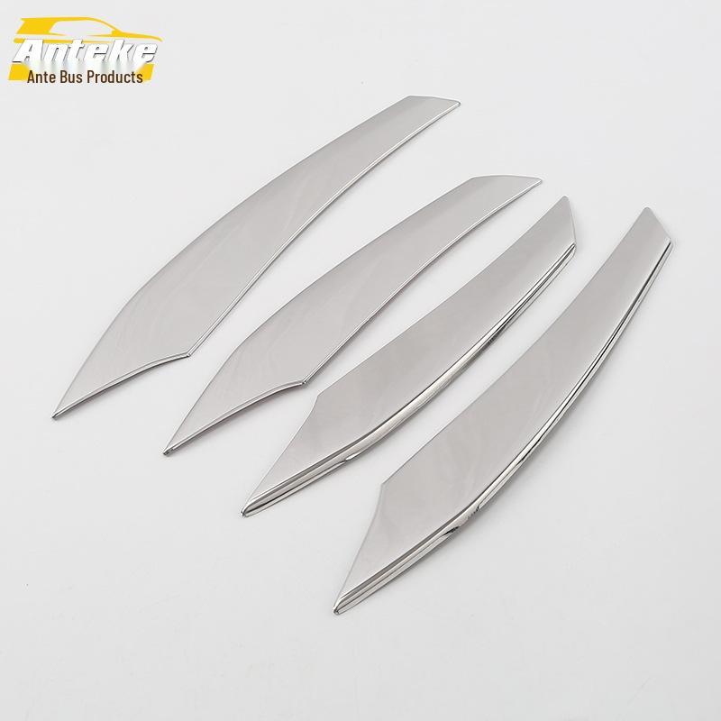 Compatible Binrui Front Fog Light Trim - Scratch-Resistant Electroplated Bumper Cover for 18 Models