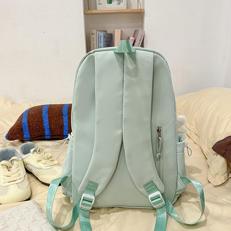 Schoolbag Summer New Ins Small Fresh Polka Dot Sweet Girl Travel Mini Backpack High Value Literary and Artistic Fan Girls Backpack