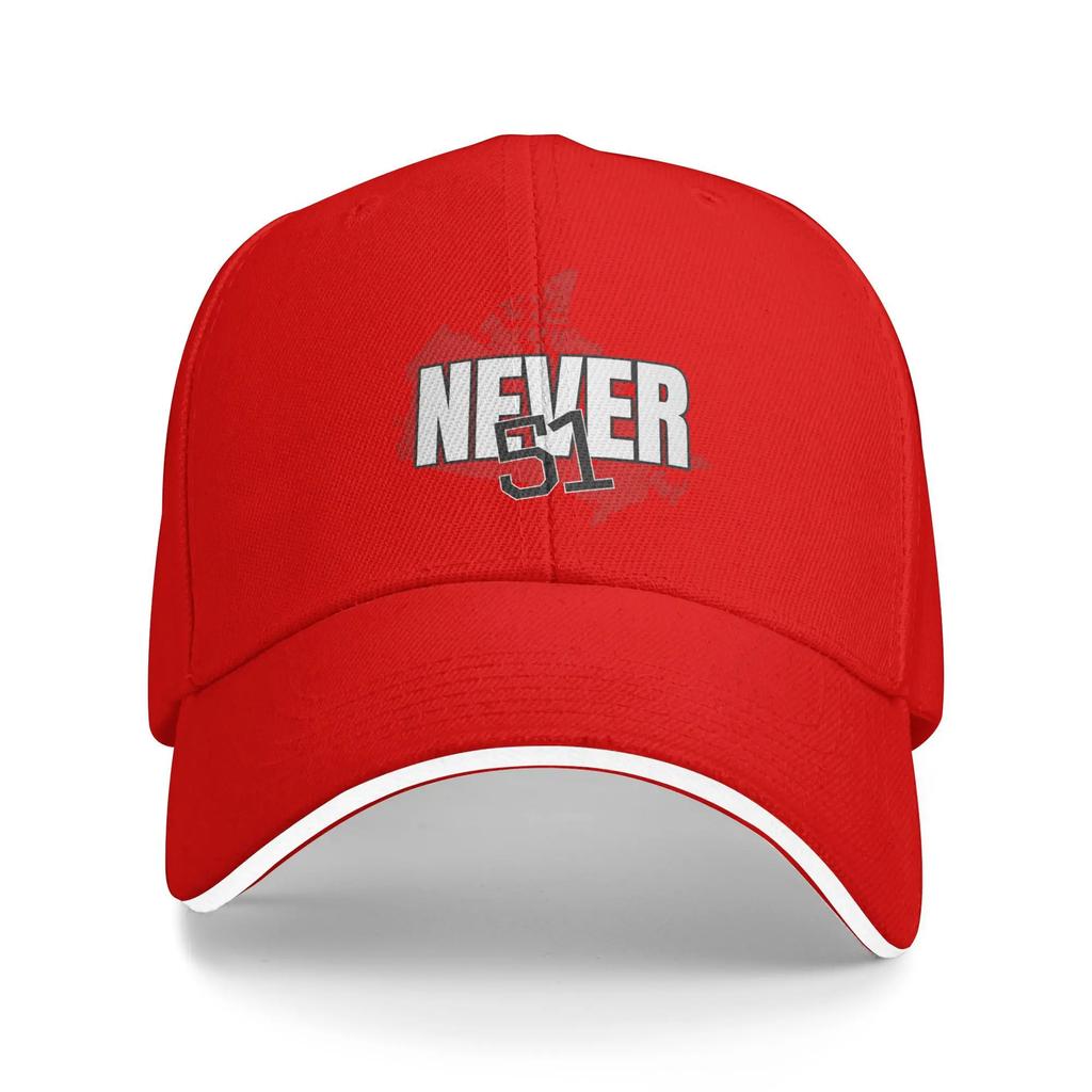 NEVER 51 Baseball Cap Bold Canadian Hunting Camping High Quality Hip Hop Hats Women Unisex Fitted Retro Print Snapback Cap