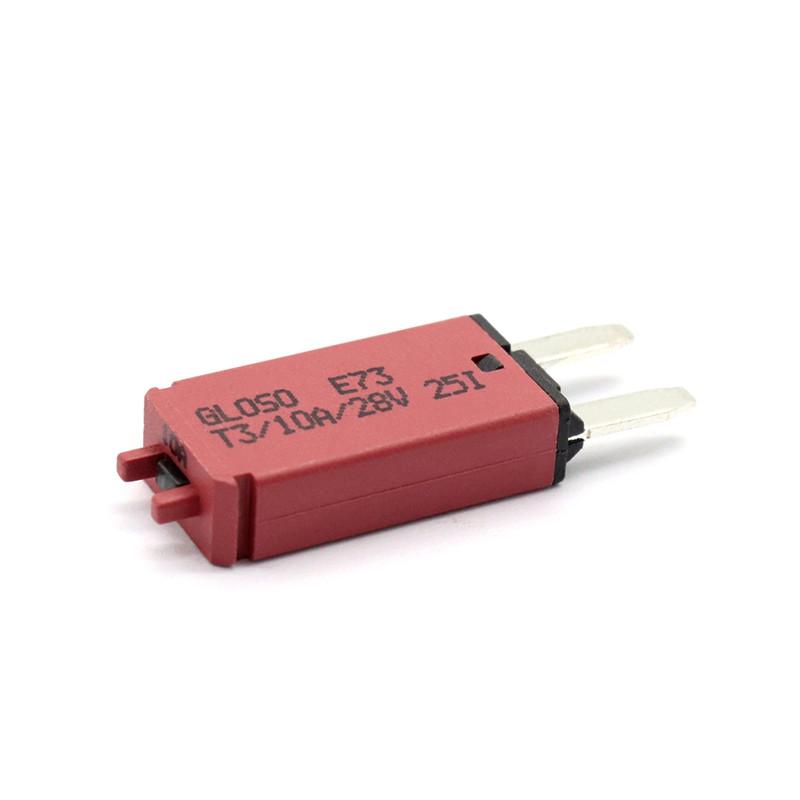 Resettable Fuse Manually Resettable 10A Mini Fuses 12/24V Automotive Fuses Motorcycle Boat Micro Fuse Car Accessories