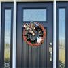 Eerie Halloween Wall Wreath Haunting Halloween Specters Wreath Eerie Handmade Decoration for Ghoulish Parties