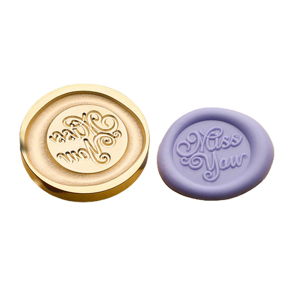 Wax Seal Stamp Head Replacement Emboss Sealing Wax Scrapbooking Stamps Head Brass Sealing Stamp Head Wax Stamp Head Only