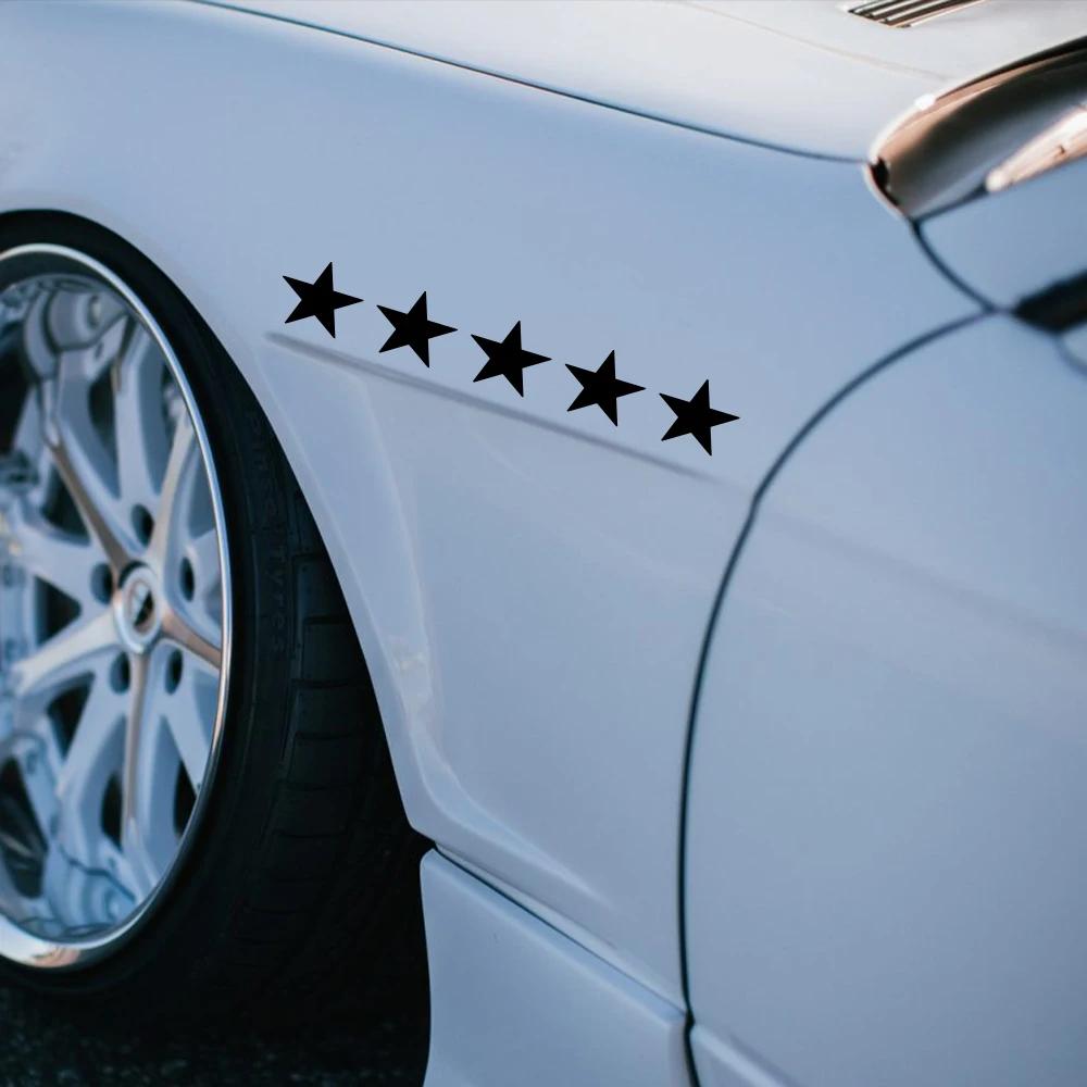 20x3cm 5 Star Wanted Car Stickers Auto Vinyl Film GTA Decals For Car Bumper Windows Motorcycle Laptop Walls Car Accessories