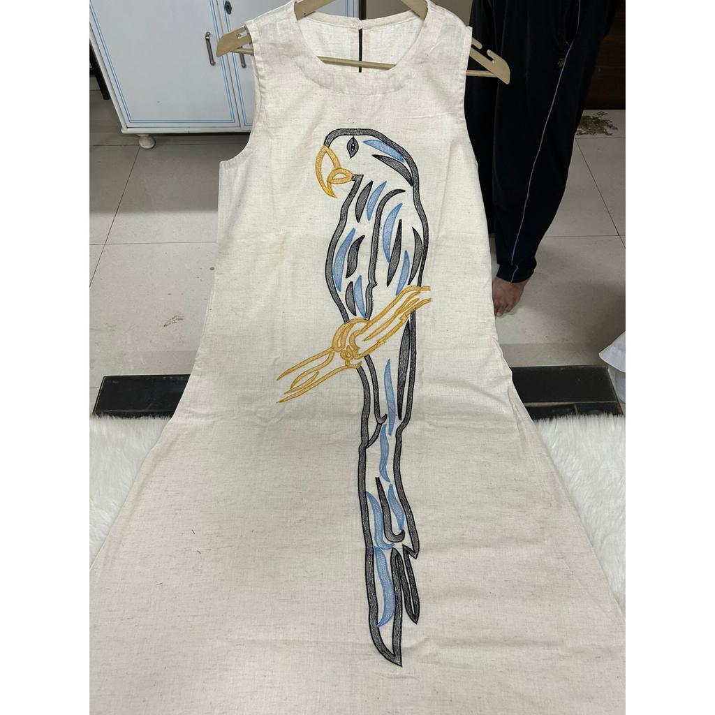 Indian Bollywood Cotton Kurta Pant Set Party Wear Top Tunic Sleeveless Kurti VSO-1731 C