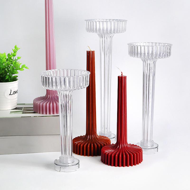 1PC 3D Vase-Shaped Mold Creative Plastic Resin Casting Tool Home Decor Flexible Crafting Tool DIY Scented Candles