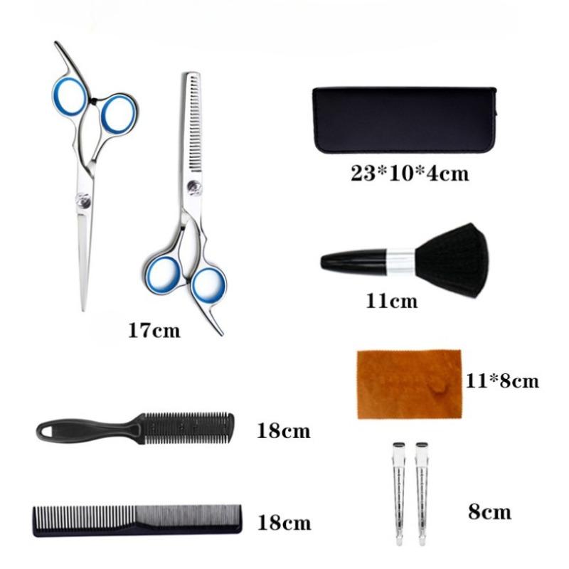 1 Set Friseurscheren-Set, Haarschneide- und Effilierscheren-Set, professionelles Salon-Haarscheren-Set aus Edelstahl, Friseur-Tools