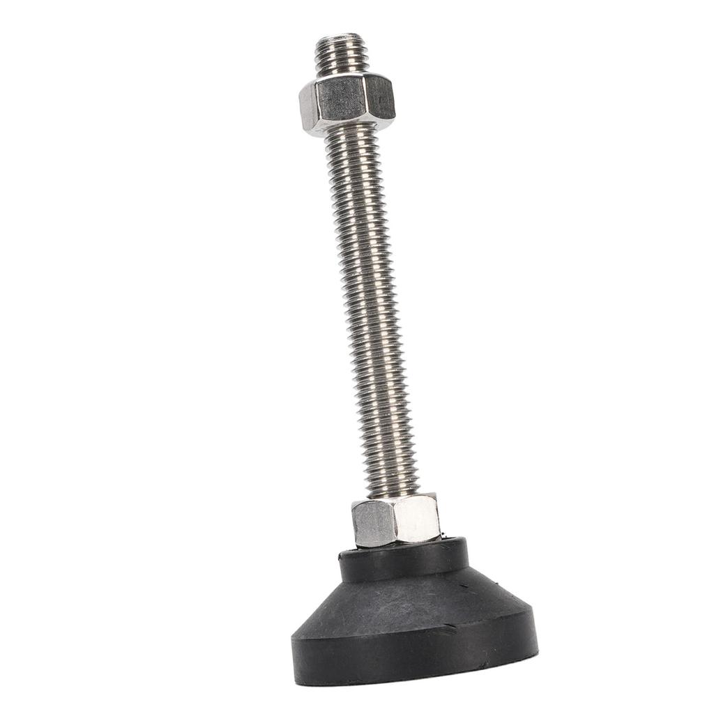 4 Stück D50xM12x100mm Möbelnivellierfüße Rutschfestes Gummi Runde Basis Verstellbare Füße für Regale