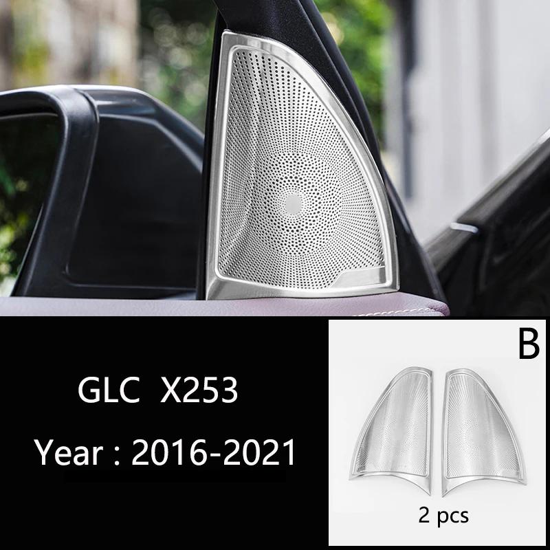 Car Interior Armrest Box Rear Air Vent Outlet Cover Trim Sticker for Mercedes Benz GLC C E Class W205 W213 X253 Auto Accessories