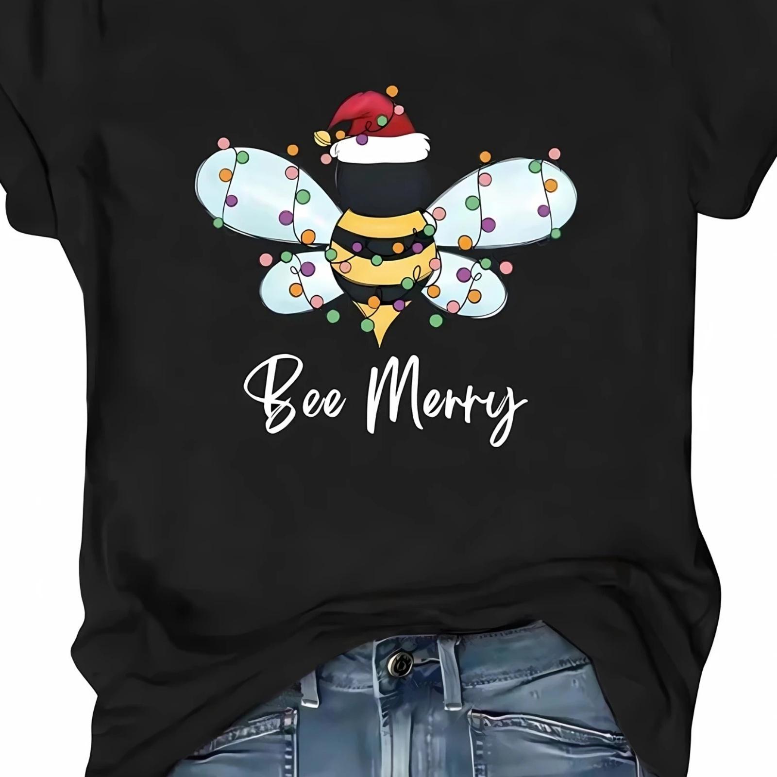 

BEE MERRY Pattern Print Women s Fashion T- Shirt Summer Women s Casual Top Daily T-Shirt Trendy Women s Round XXXXXL різнокольоровий