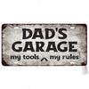 FJ Vintage Garage Metal Signs Decor Tin Sign License Plate Decoration Man Cave Plaque Home Wall