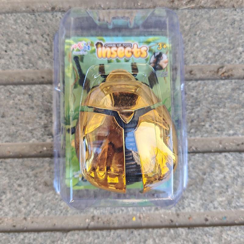 1 Piece Scarab Beetle Children'S Plastic Animals Toy Wind Up Beetle Bionic Toys Creative Prankster Animated Insect Model