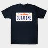 Heren Zwart Print T-shirt Outatime No-Cut Transferpapier Print Katoenen T-shirt
