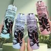 1PC Black Snake Serpent 750ml Sports Water Bottle Leakproof Straw Lid Outdoor Office Home