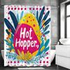 Colorful Eggs and Flowers Decorative Shower Curtain, Bathroom Decorative Shower Curtain, Waterproof Shower Curtain with Hooks
